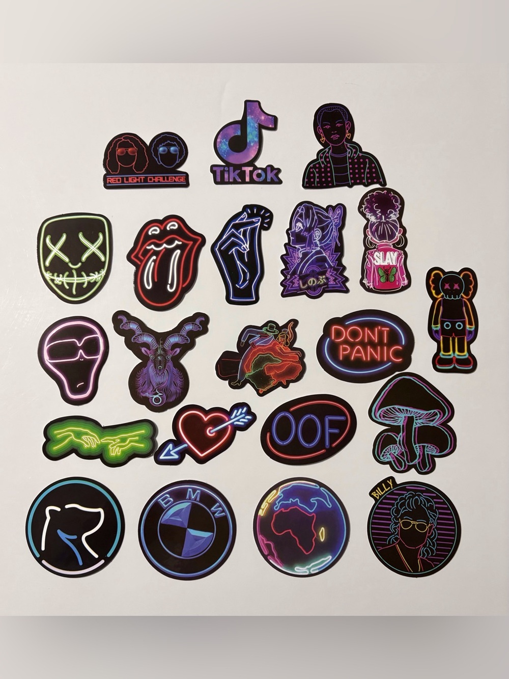 Lot of 21 Vinyl Stickers